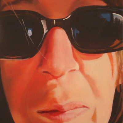 Alexandra Wacker - Selbstportrait mit Brille - 2014