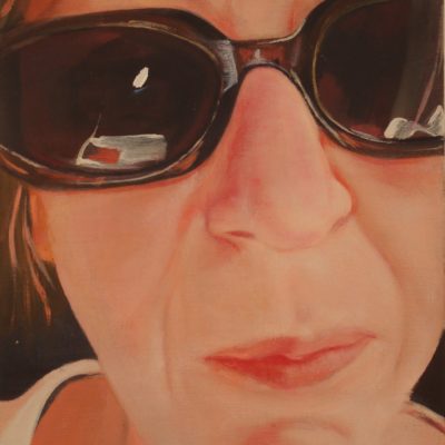 Alexandra Wacker - Selbstportrait mit Brille - 2014